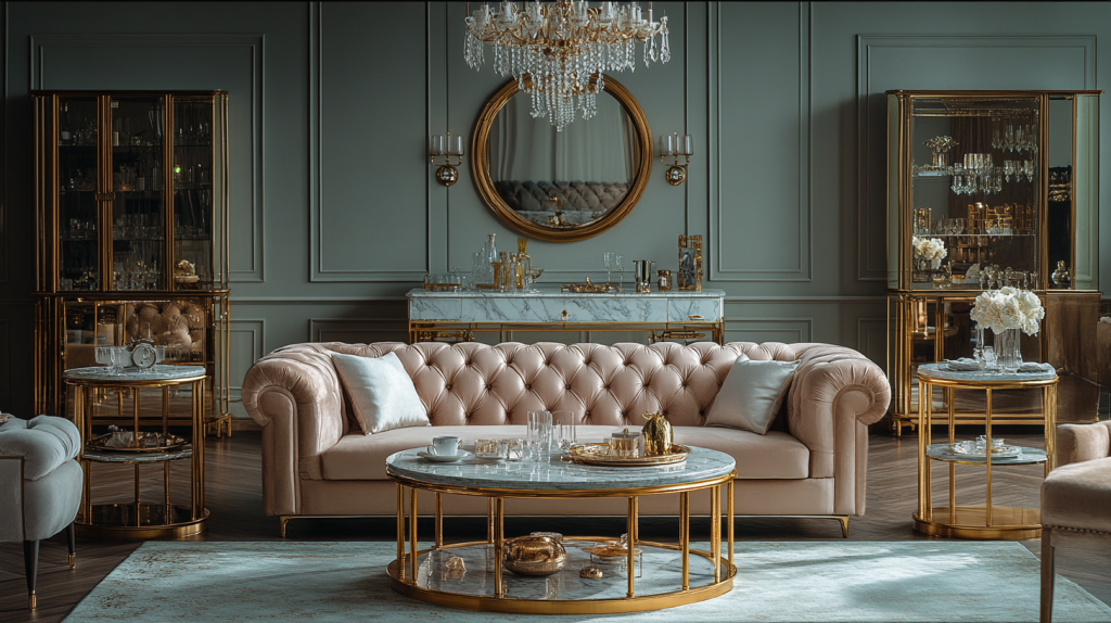 salon w stylu glamour