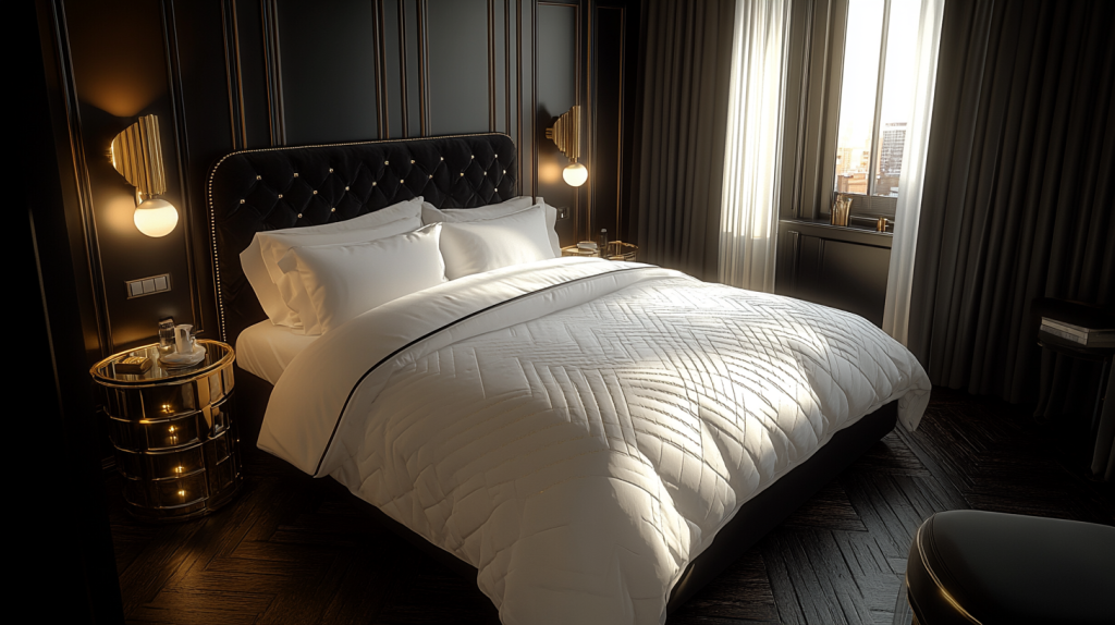 sypialnia art deco