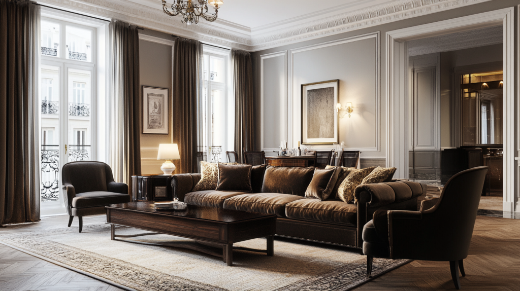 salon w stylu klasycznym